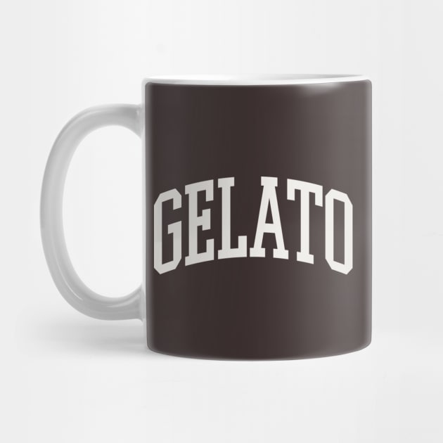 Gelato College Type Italian Food Gelato Lover by PodDesignShop